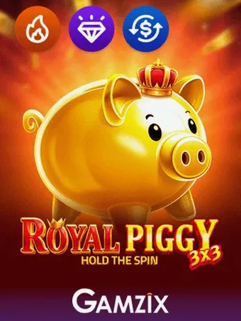 Gokkast 3x3 Royal Piggy Hold the Spin van Gamzix